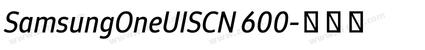 SamsungOneUISCN 600字体转换 SamsungOneUISCN 600字体转换